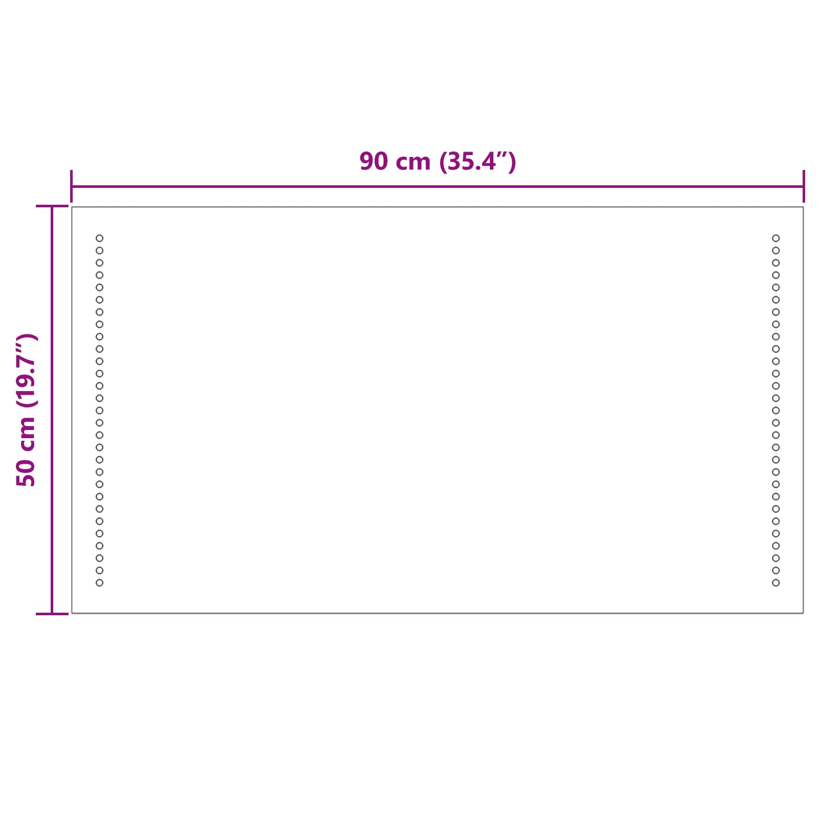 Καθρέφτης μπάνιου LED Διαφανές 90 x 50 cm σκληρυμένο γυαλί - Pakobazaar