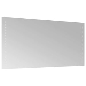 Καθρέφτης μπάνιου LED Διαφανές 100 x 50 cm σκληρυμένο γυαλί - Pakobazaar