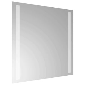 Καθρέφτης μπάνιου LED Διαφανές 40 x 40 cm σκληρυμένο γυαλί - Pakobazaar