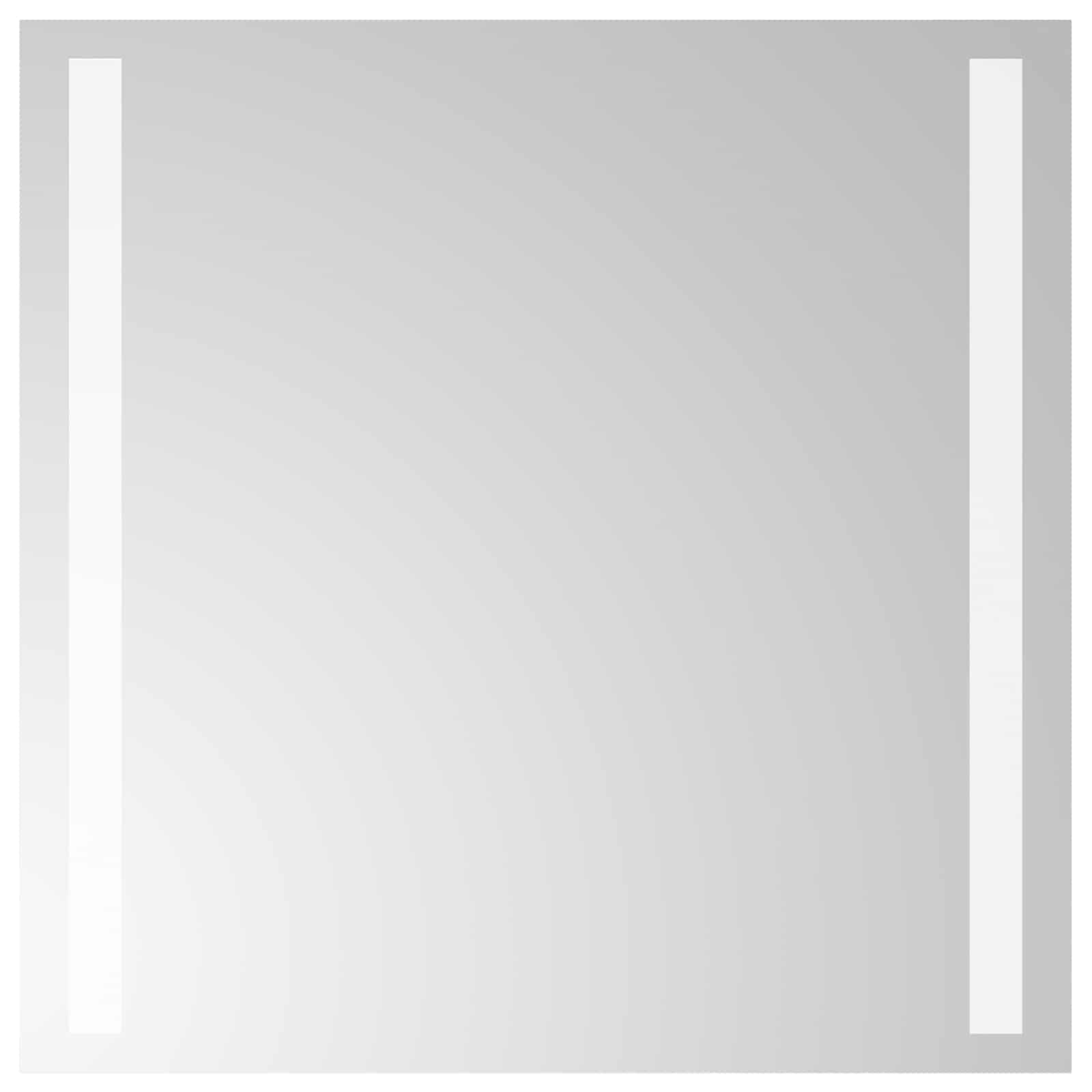 Καθρέφτης μπάνιου LED Διαφανές 40 x 40 cm σκληρυμένο γυαλί - Pakobazaar