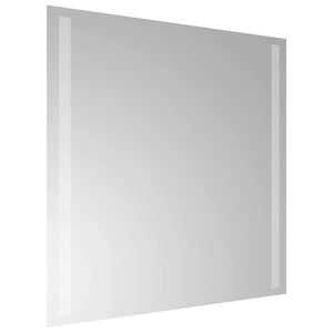Καθρέφτης μπάνιου LED Διαφανές 50 x 50 cm σκληρυμένο γυαλί - Pakobazaar