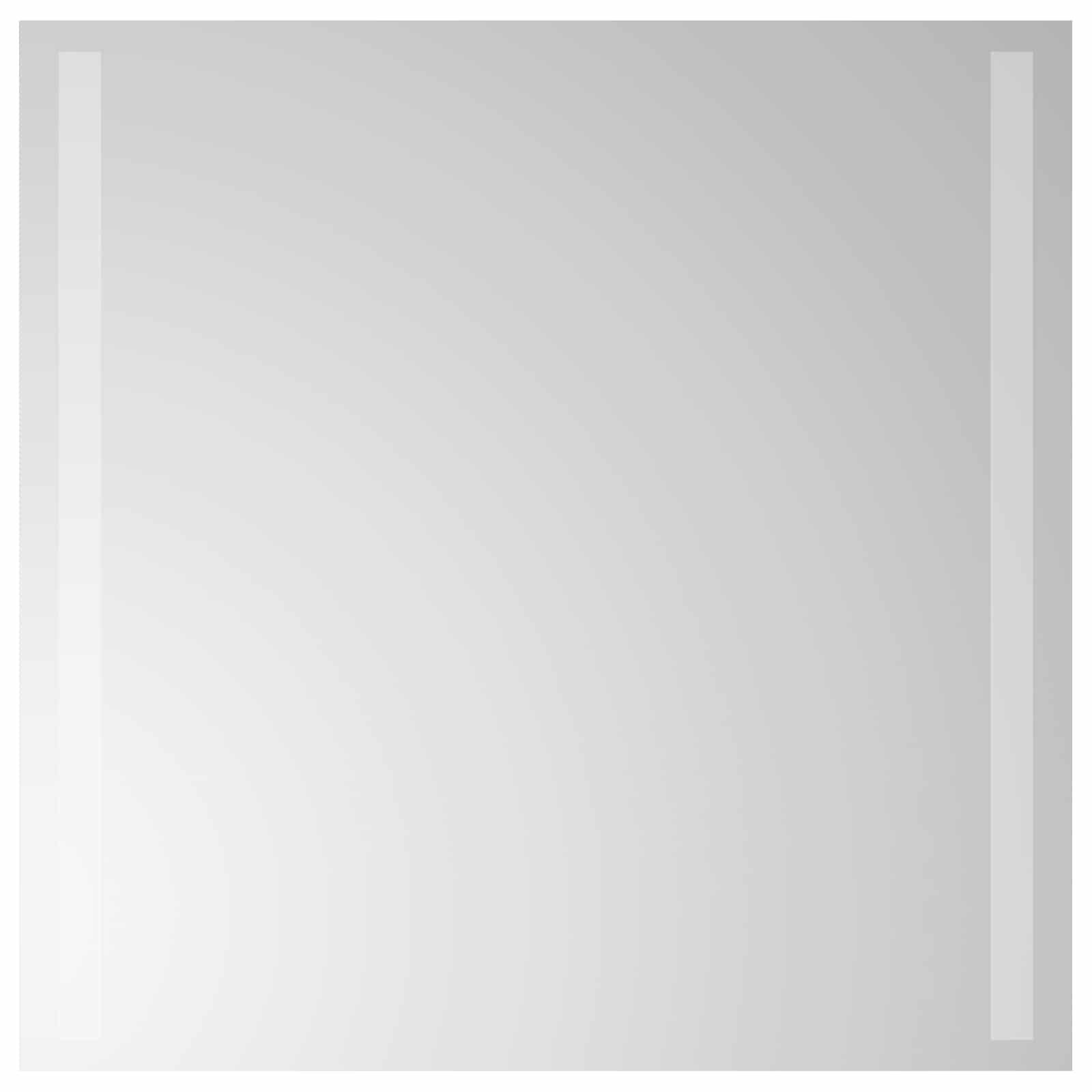 Καθρέφτης μπάνιου LED Διαφανές 50 x 50 cm σκληρυμένο γυαλί - Pakobazaar