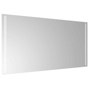 Καθρέφτης μπάνιου LED Διαφανές 100 x 50 cm σκληρυμένο γυαλί - Pakobazaar