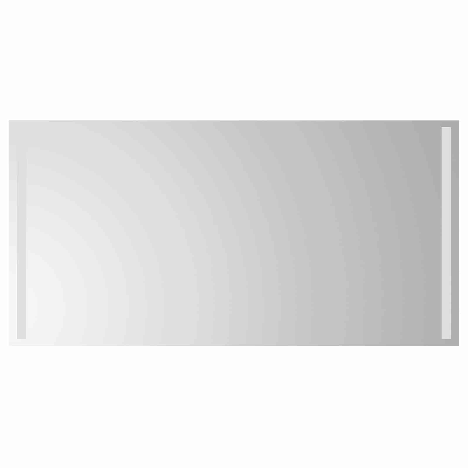 Καθρέφτης μπάνιου LED Διαφανές 100 x 50 cm σκληρυμένο γυαλί - Pakobazaar