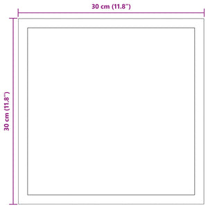 Καθρέφτης μπάνιου LED Διαφανές 30 x 30 cm σκληρυμένο γυαλί
