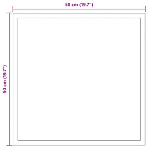 Καθρέφτης μπάνιου LED Διαφανές 50 x 50 cm σκληρυμένο γυαλί - Pakobazaar