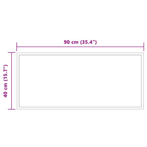 Καθρέφτης μπάνιου LED Διαφανές 90 x 40 cm σκληρυμένο γυαλί - Pakobazaar