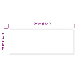 Καθρέφτης μπάνιου LED Διαφανές 100 x 40 cm σκληρυμένο γυαλί - Pakobazaar