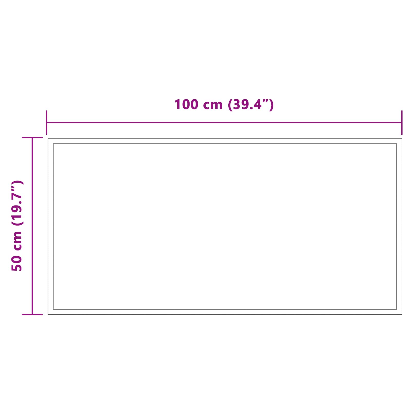Καθρέφτης μπάνιου LED Διαφανές 100 x 50 cm σκληρυμένο γυαλί
