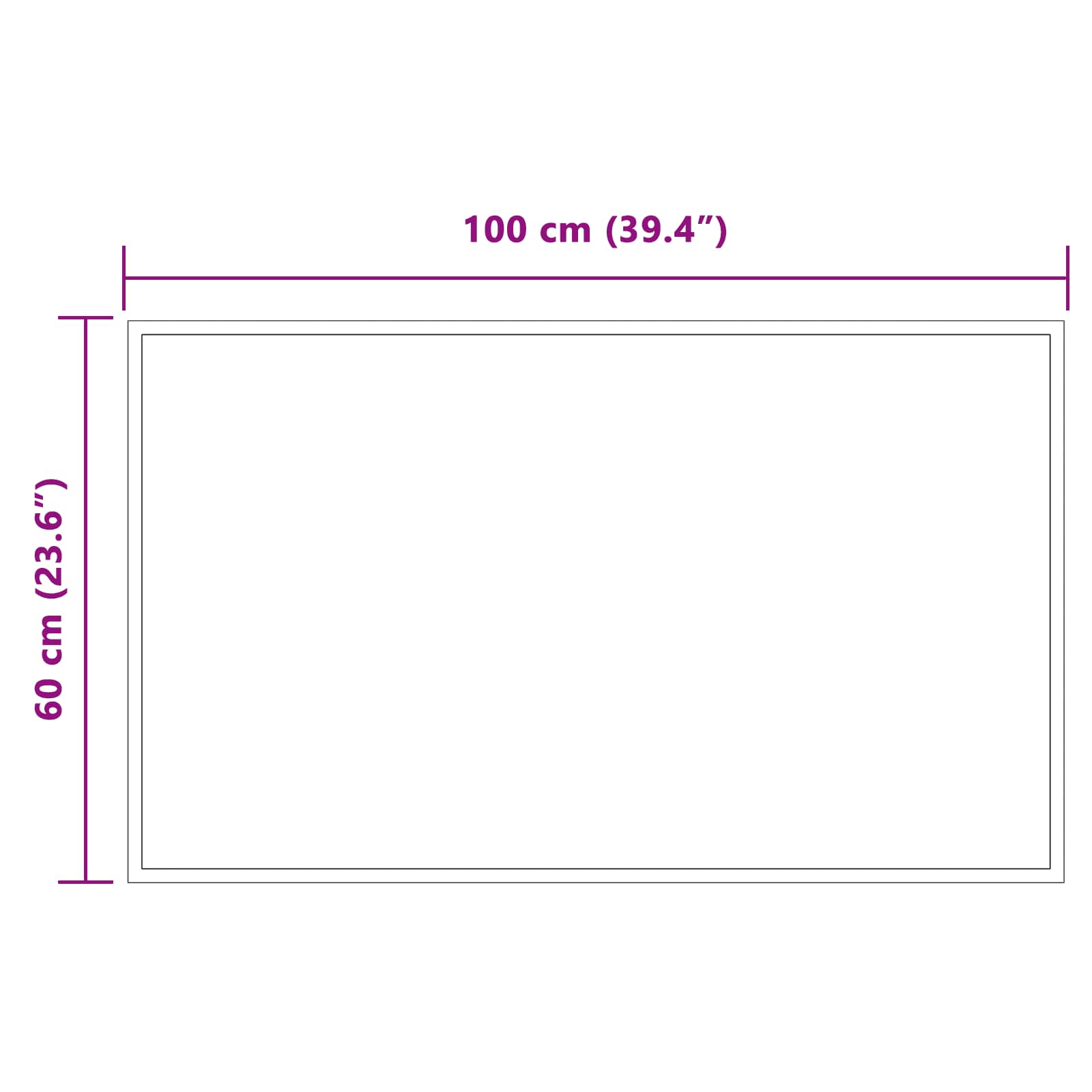 Καθρέφτης μπάνιου LED Διαφανές 100 x 60 cm σκληρυμένο γυαλί