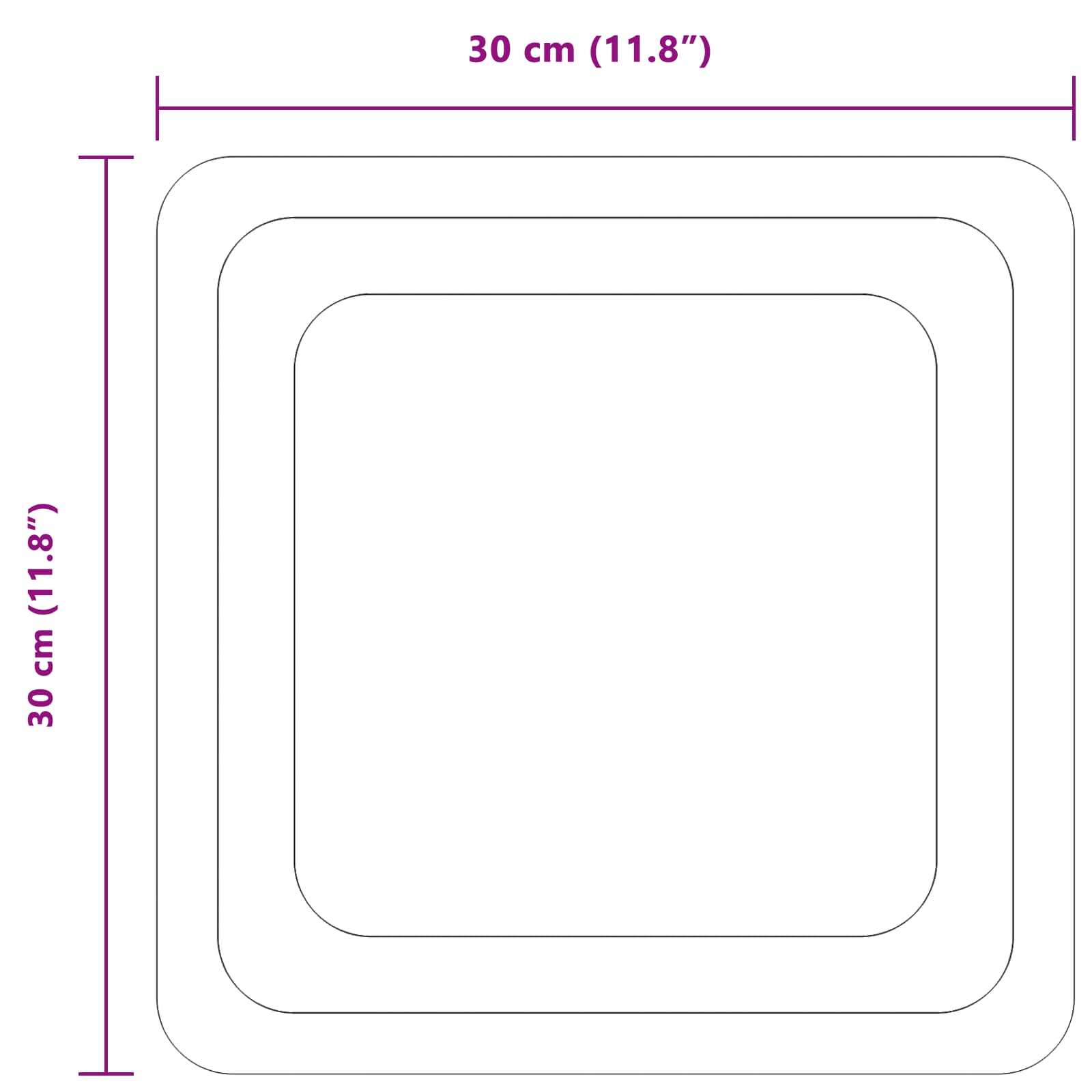 Καθρέφτης μπάνιου LED Διαφανές 30 x 30 cm σκληρυμένο γυαλί - Pakobazaar