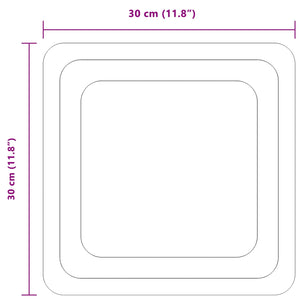 Καθρέφτης μπάνιου LED Διαφανές 30 x 30 cm σκληρυμένο γυαλί - Pakobazaar