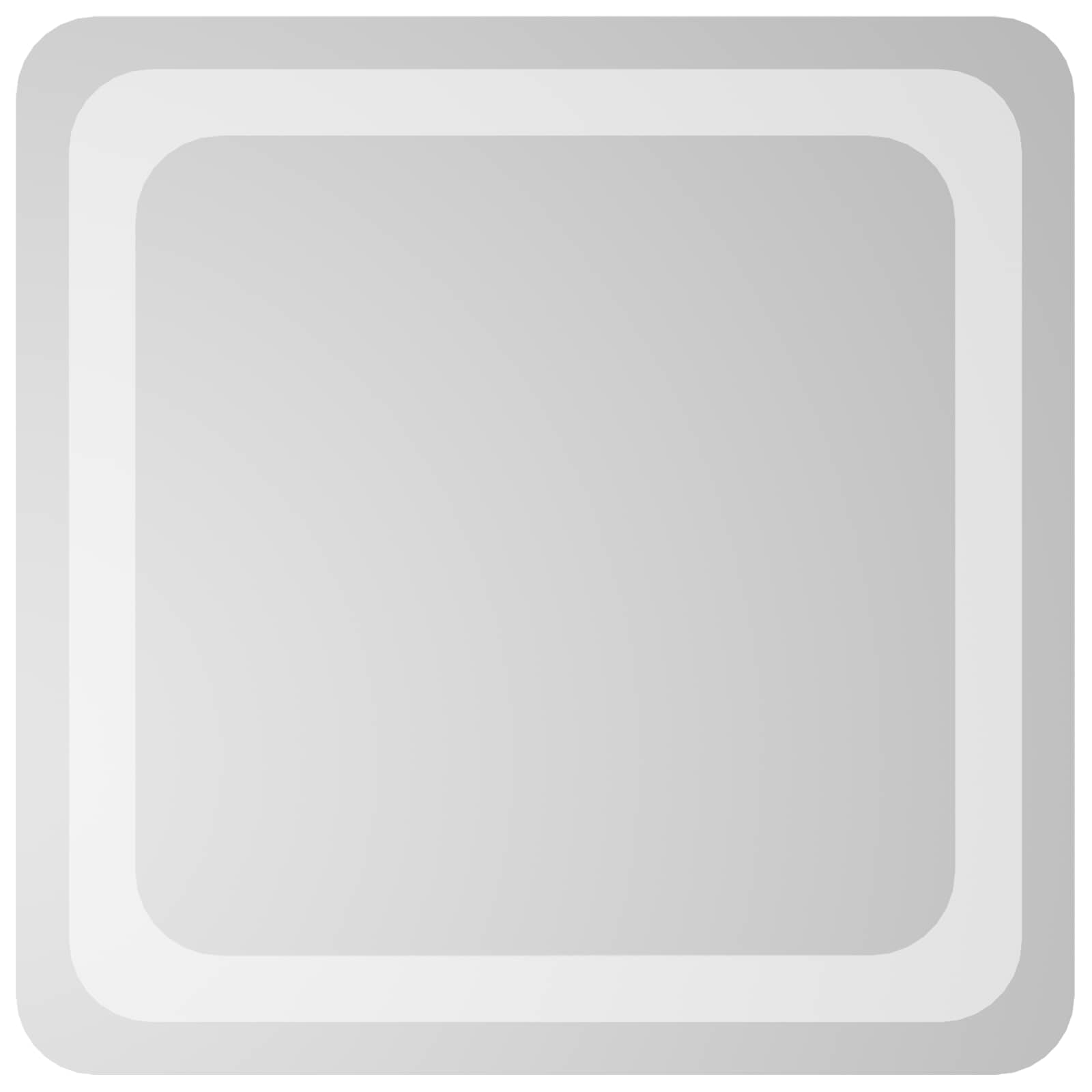 Καθρέφτης μπάνιου LED Διαφανές 40 x 40 cm σκληρυμένο γυαλί - Pakobazaar