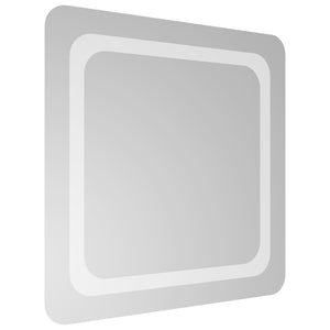 Καθρέφτης μπάνιου LED Διαφανές 50 x 50 cm σκληρυμένο γυαλί - Pakobazaar