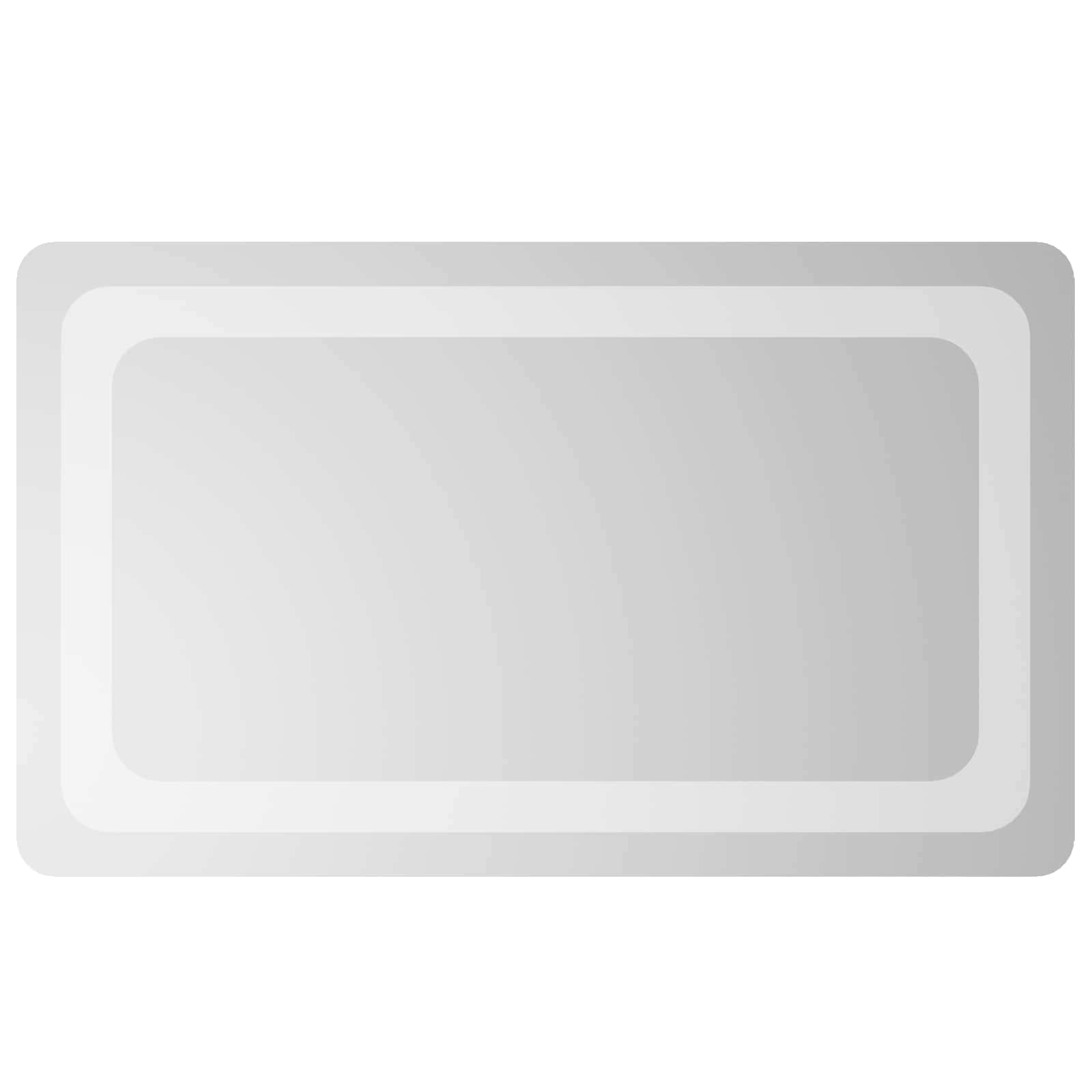 Καθρέφτης μπάνιου LED Διαφανές 50 x 30 cm σκληρυμένο γυαλί