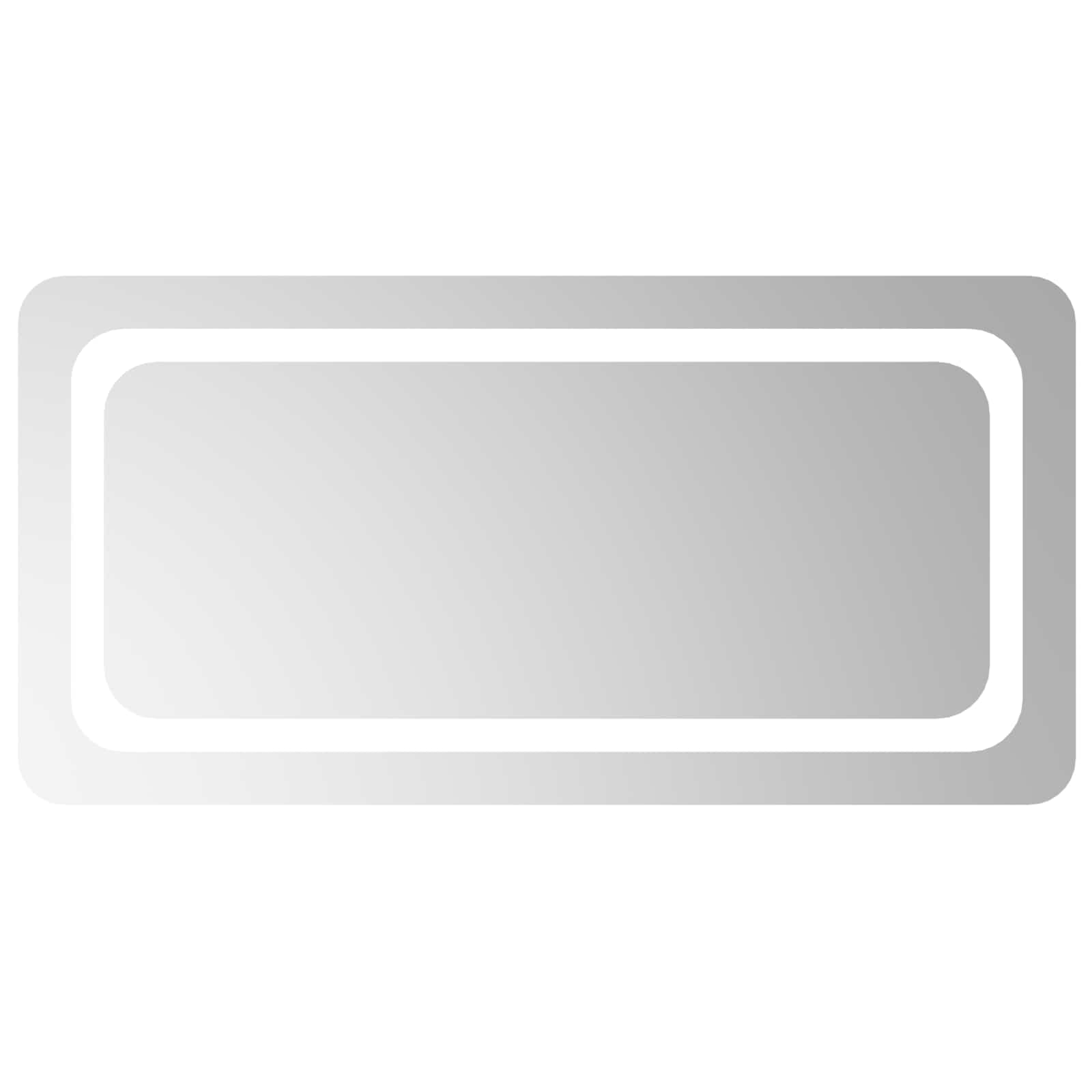 Καθρέφτης μπάνιου LED Διαφανές 80 x 40 cm σκληρυμένο γυαλί - Pakobazaar
