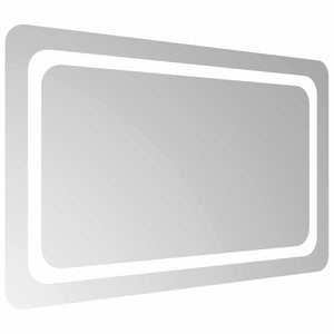 Καθρέφτης μπάνιου LED Διαφανές 80 x 50 cm σκληρυμένο γυαλί - Pakobazaar