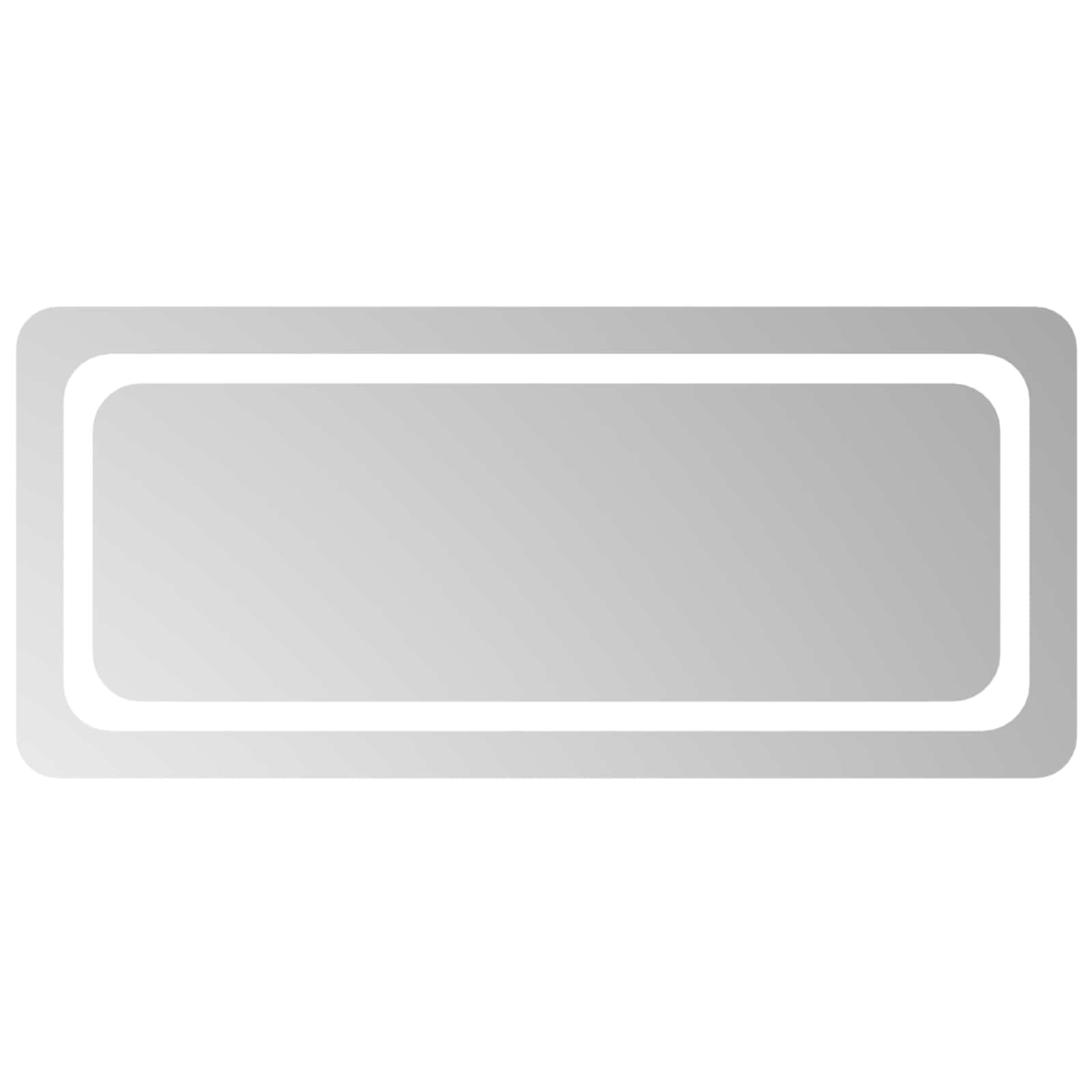 Καθρέφτης μπάνιου LED Διαφανές 90 x 40 cm σκληρυμένο γυαλί - Pakobazaar