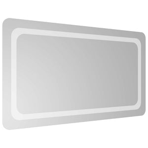 Καθρέφτης μπάνιου LED Διαφανές 90 x 50 cm σκληρυμένο γυαλί - Pakobazaar