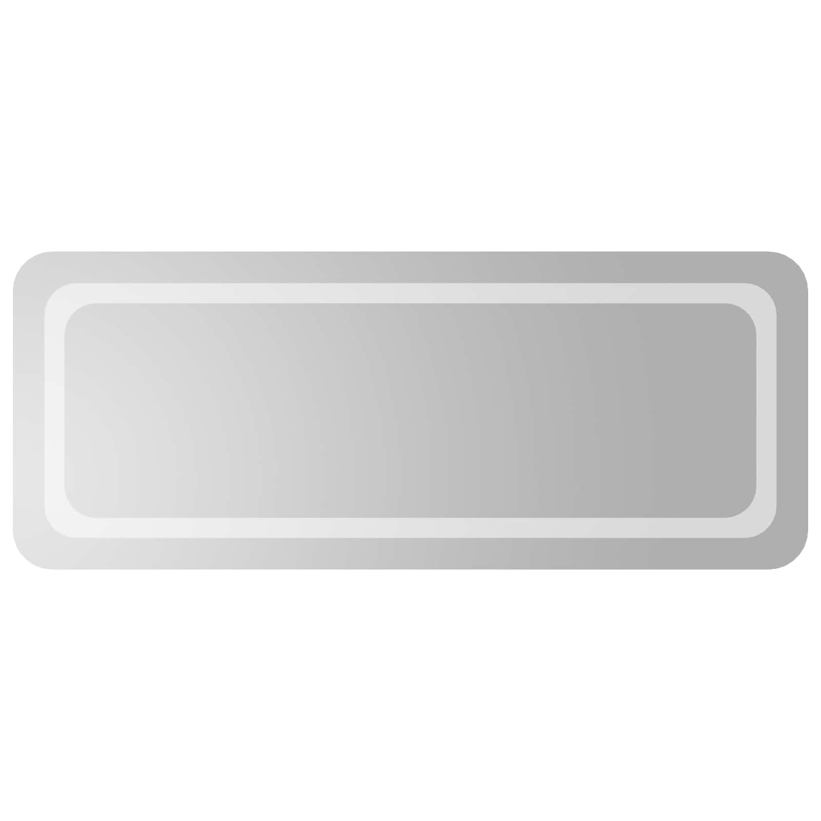 Καθρέφτης μπάνιου LED Διαφανές 100 x 40 cm σκληρυμένο γυαλί - Pakobazaar