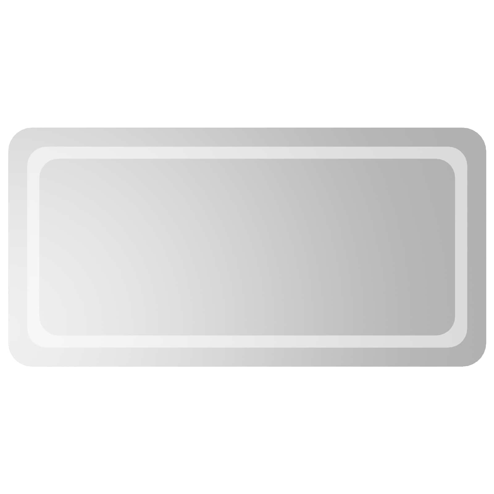 Καθρέφτης μπάνιου LED Διαφανές 100 x 50 cm σκληρυμένο γυαλί