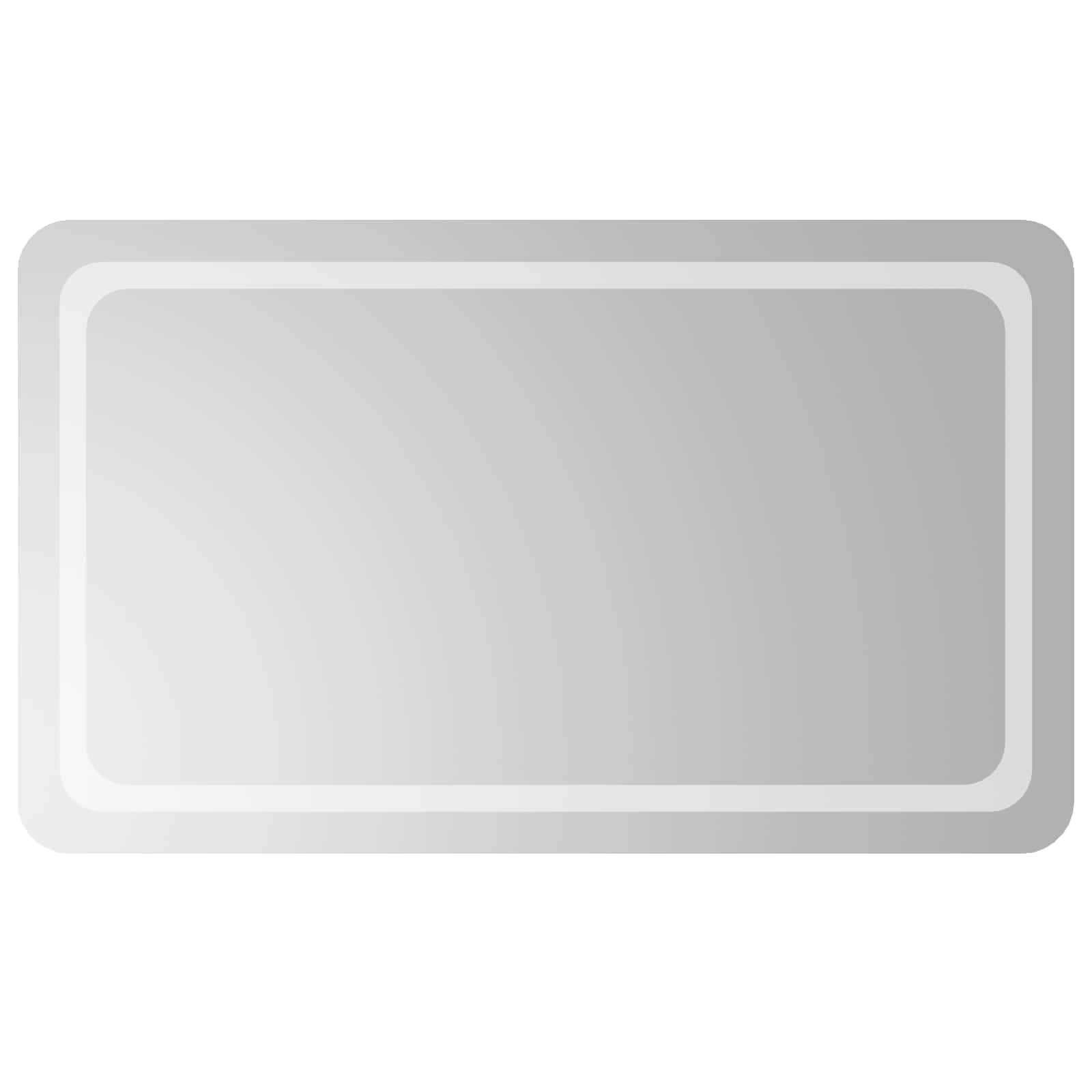 Καθρέφτης μπάνιου LED Διαφανές 100 x 60 cm σκληρυμένο γυαλί