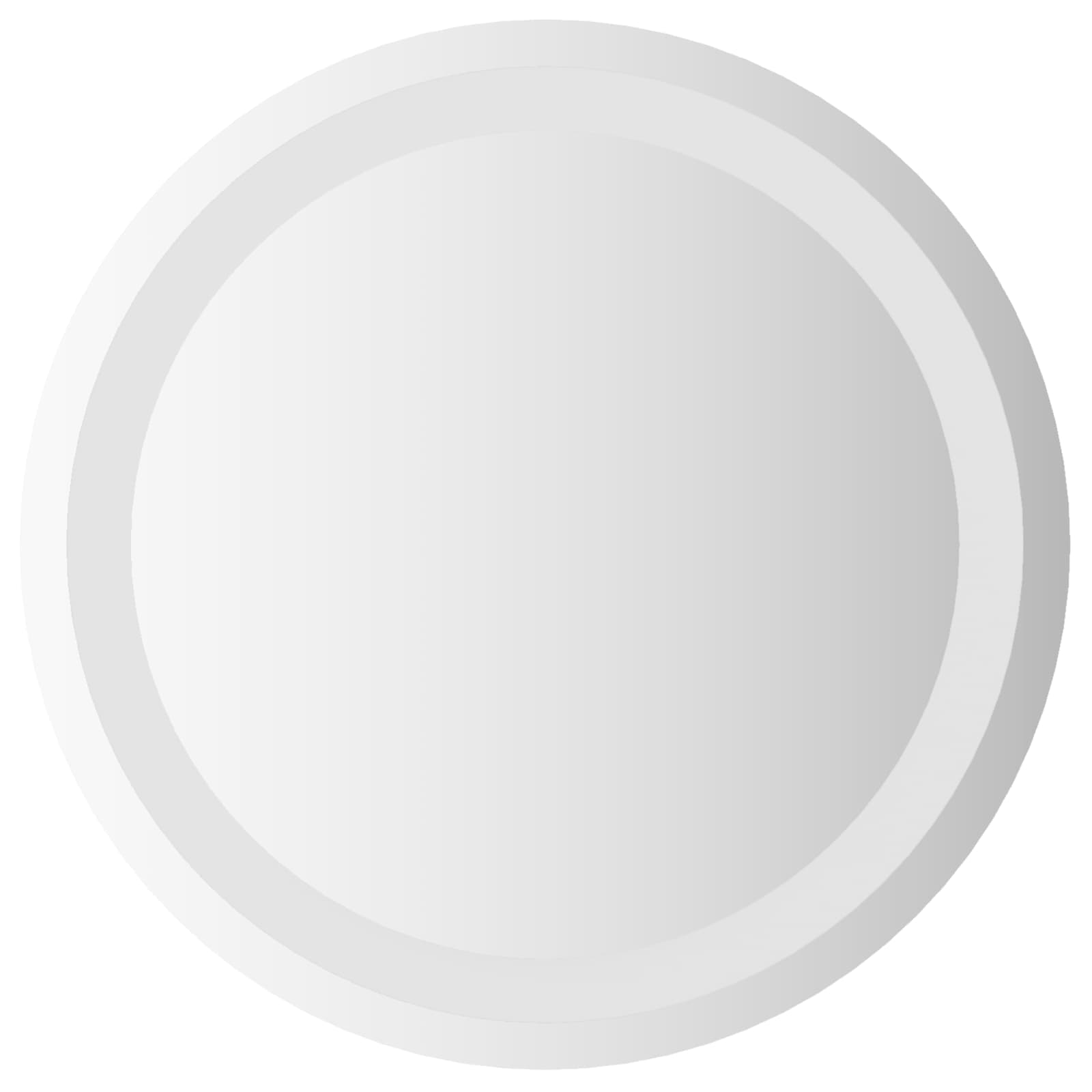 Καθρέφτης μπάνιου LED Διαφανές Ø 40 cm σκληρυμένο γυαλί - Pakobazaar