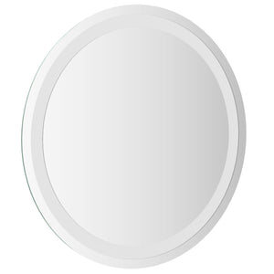 Καθρέφτης μπάνιου LED Διαφανές Ø 50 cm σκληρυμένο γυαλί - Pakobazaar