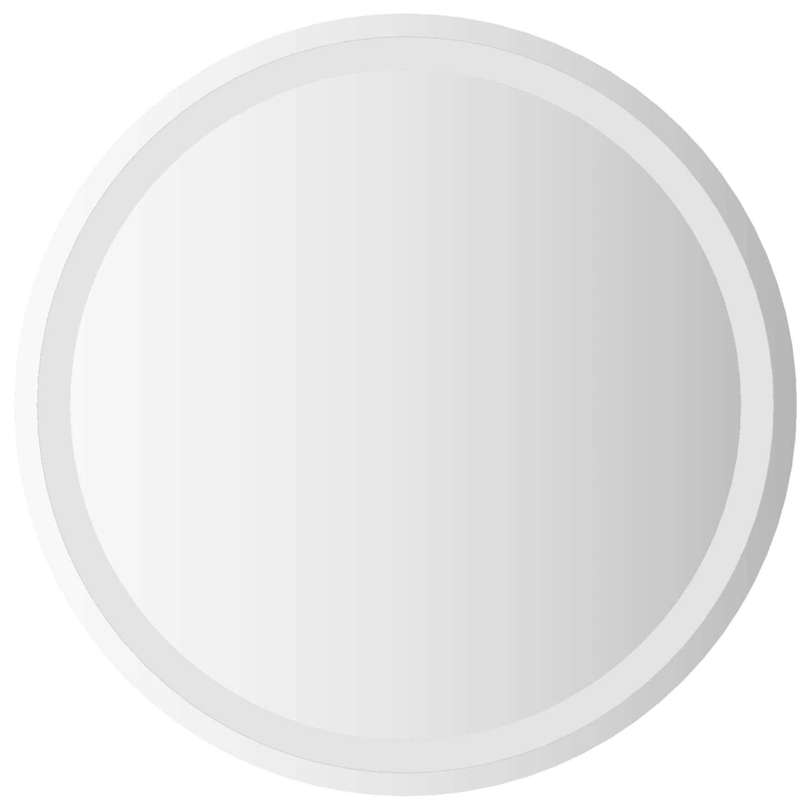 Καθρέφτης μπάνιου LED Διαφανές Ø 60 cm σκληρυμένο γυαλί - Pakobazaar