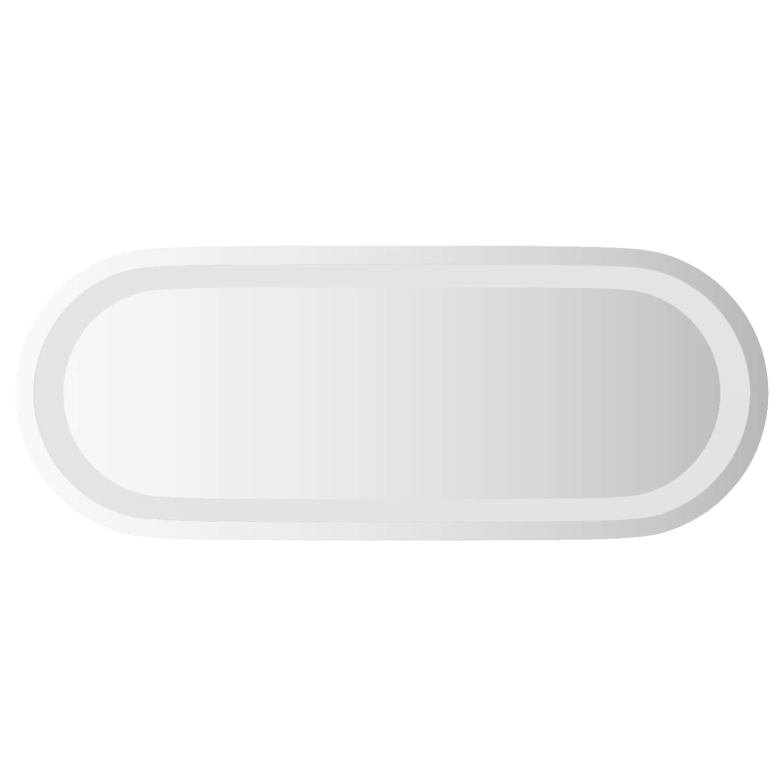 Καθρέφτης μπάνιου LED Διαφανές 50 x 20 cm σκληρυμένο γυαλί - Pakobazaar