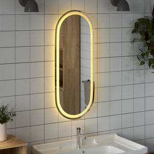 Καθρέφτης μπάνιου LED Διαφανές 90 x 40 cm σκληρυμένο γυαλί - Pakobazaar