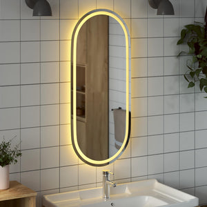 Καθρέφτης μπάνιου LED Διαφανές 100 x 45 cm σκληρυμένο γυαλί - Pakobazaar
