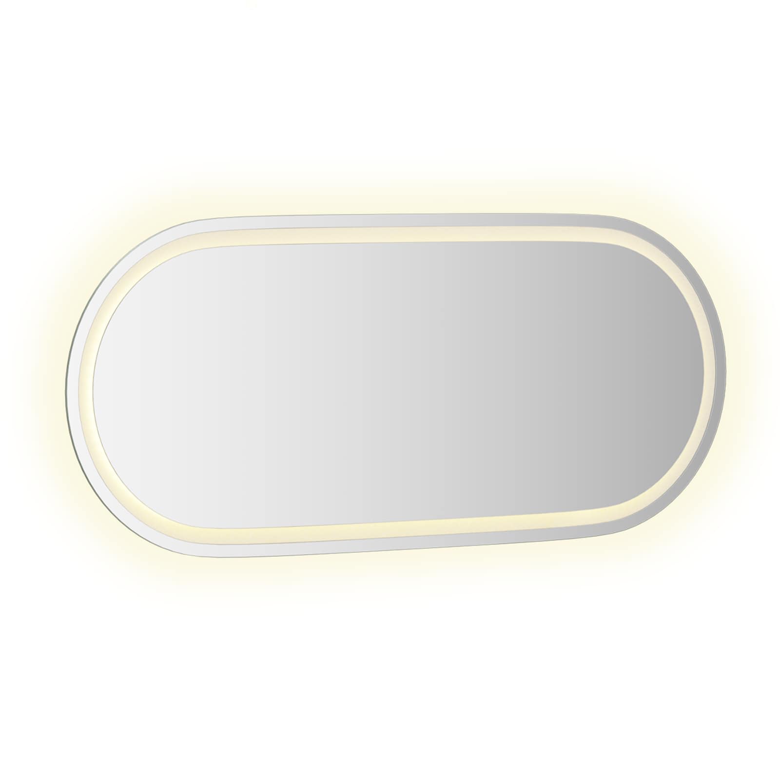 Καθρέφτης μπάνιου LED Διαφανές 100 x 45 cm σκληρυμένο γυαλί