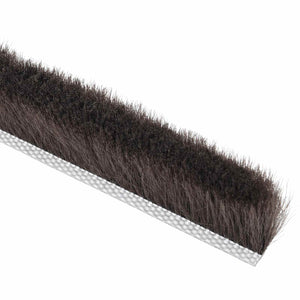 Αυτοκόλλητο βουρτσάκι στεγάνωσης πόρτας 5 m PP Καφέ