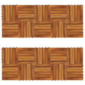 Πλάκα Κατασκευής 20 pcs Καφέ 30 x 30 cm Ξύλο Ακακίας - Pakobazaar