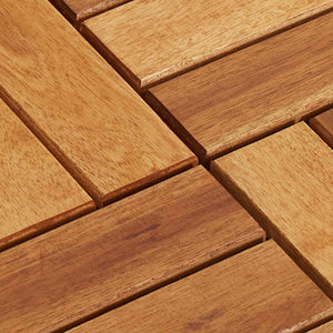 Πλάκα Κατασκευής 20 pcs Καφέ 30 x 30 cm Ξύλο Ακακίας - Pakobazaar