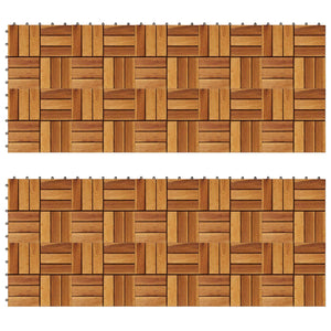 Πλάκα Κατασκευής 20 pcs Καφέ 30 x 30 cm Ξύλο Ακακίας - Pakobazaar