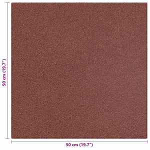 Πλακάκια Προστασίας από Πτώσεις 18 pcs Κόκκινο 50 x 50 cm - Pakobazaar