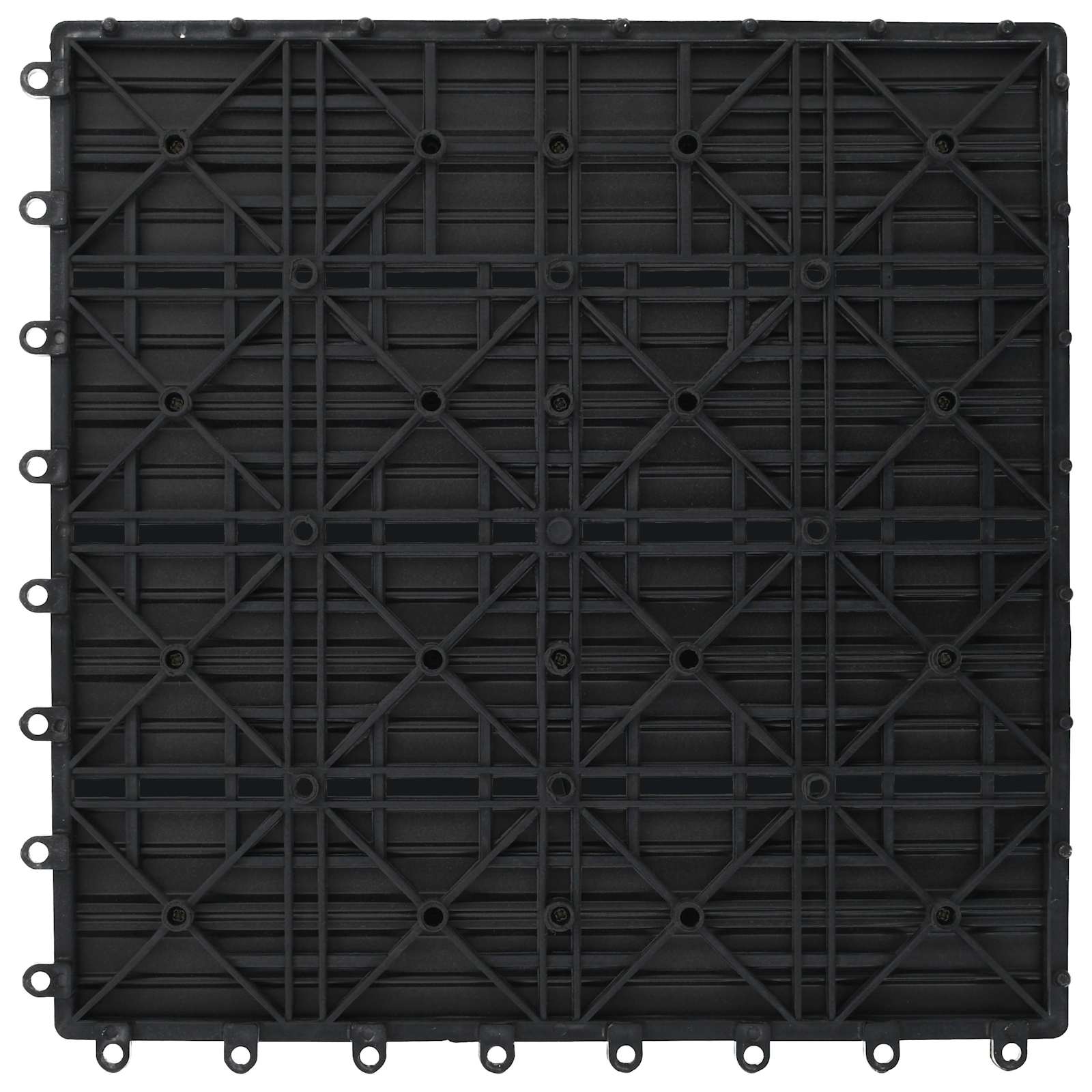 Πλάκα Κατασκευής 22 pcs Γκρι 30 x 30 cm WPC - Pakobazaar