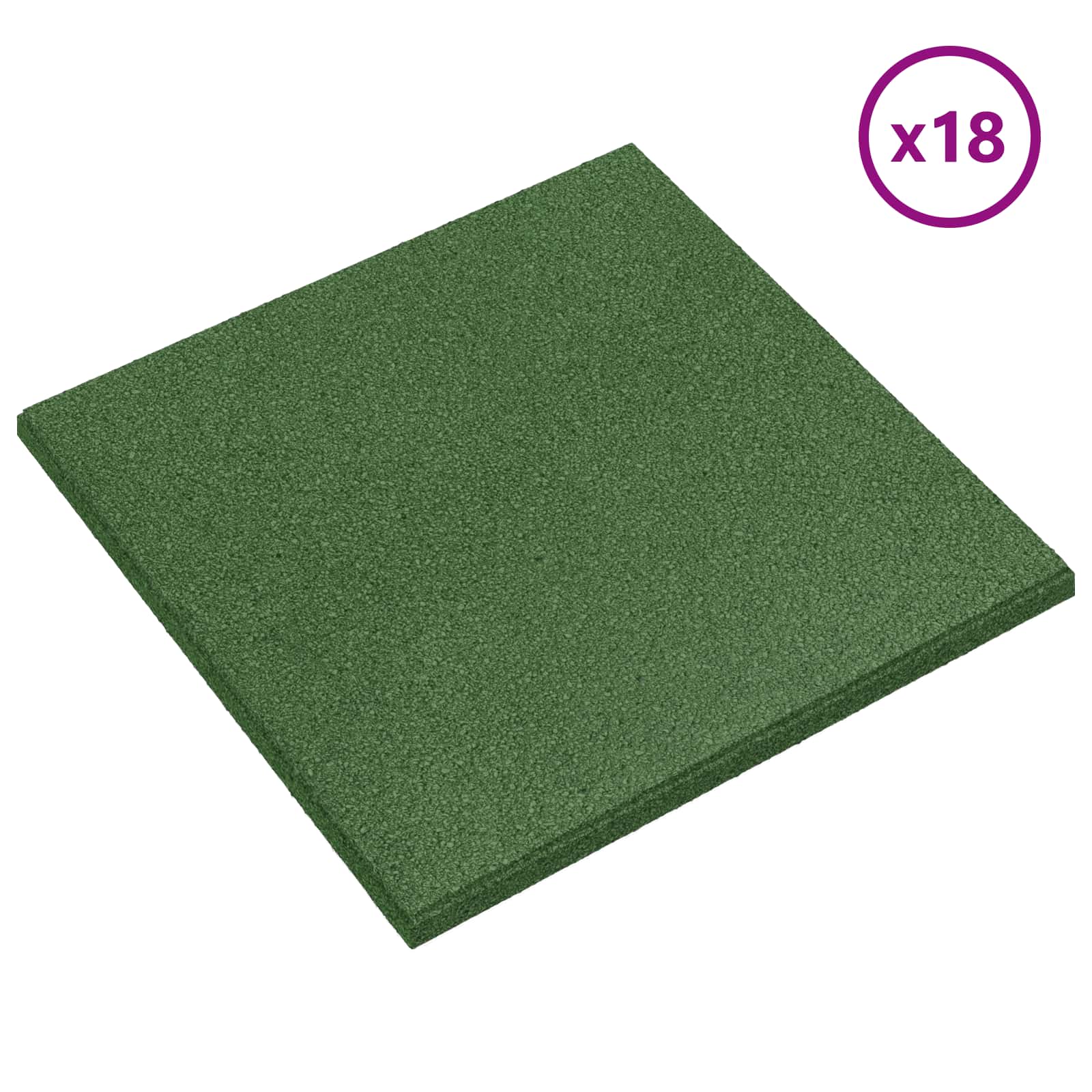 Πλακάκια Προστασίας από Πτώσεις 18 pcs Πράσινο 50 x 50 cm - Pakobazaar