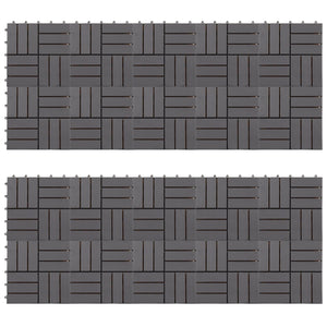 Πλάκα Κατασκευής 20 pcs Γκρι 30 x 30 cm Ξύλο Ακακίας - Pakobazaar