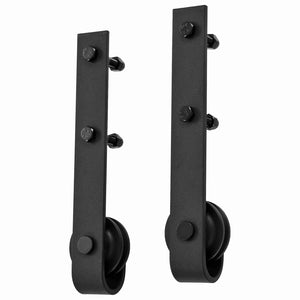 Συρόμενη Πόρτα Φυσικό και Μαύρο 70 x 210 cm - Pakobazaar