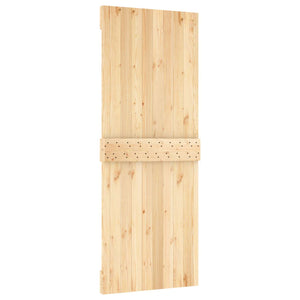 Συρόμενη Πόρτα Φυσικό και Λευκό 80 x 210 cm - Pakobazaar