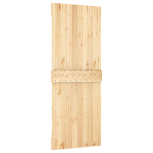 Συρόμενη Πόρτα Φυσικό και Λευκό 80 x 210 cm - Pakobazaar