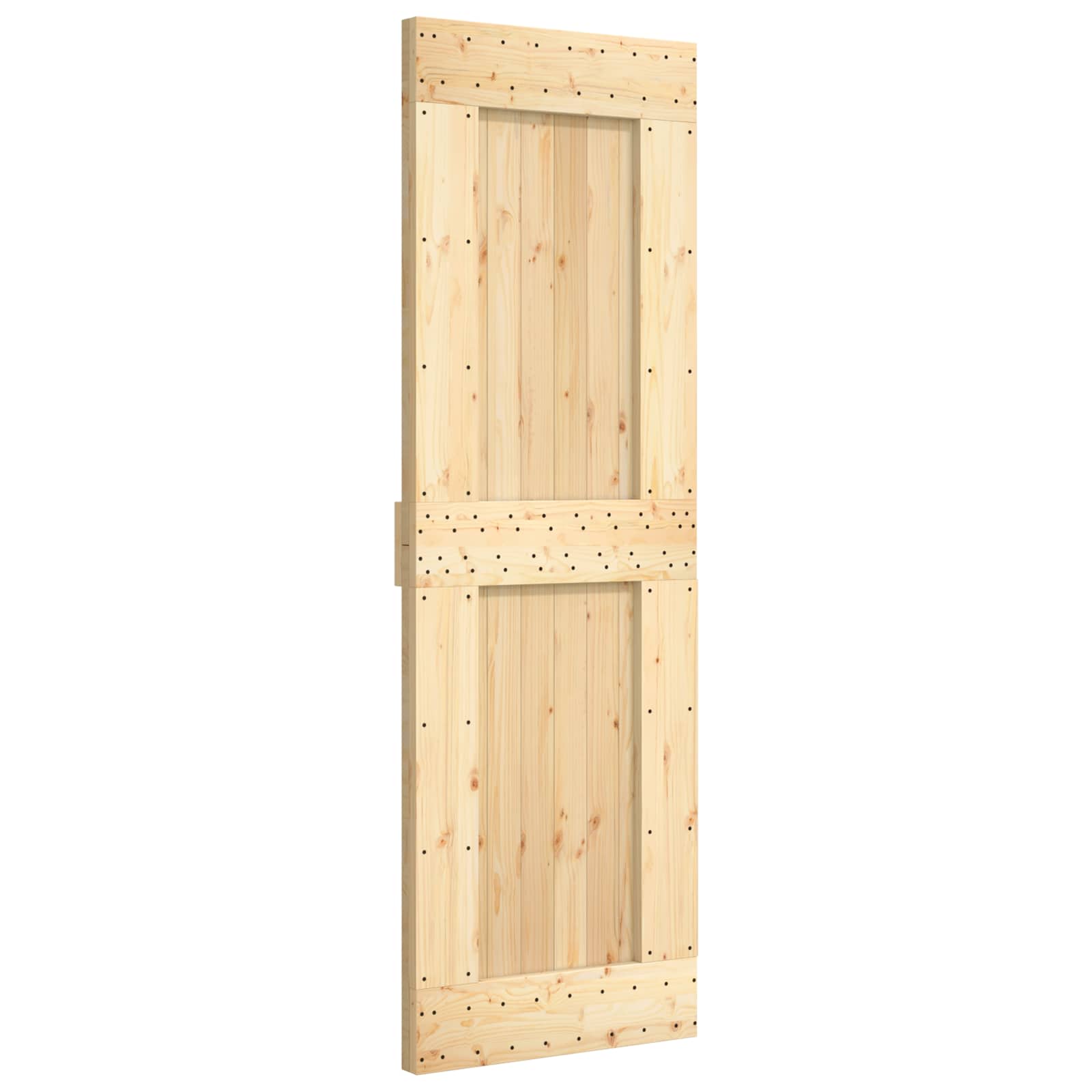 Συρόμενη Πόρτα Φυσικό και Λευκό 70 x 210 cm