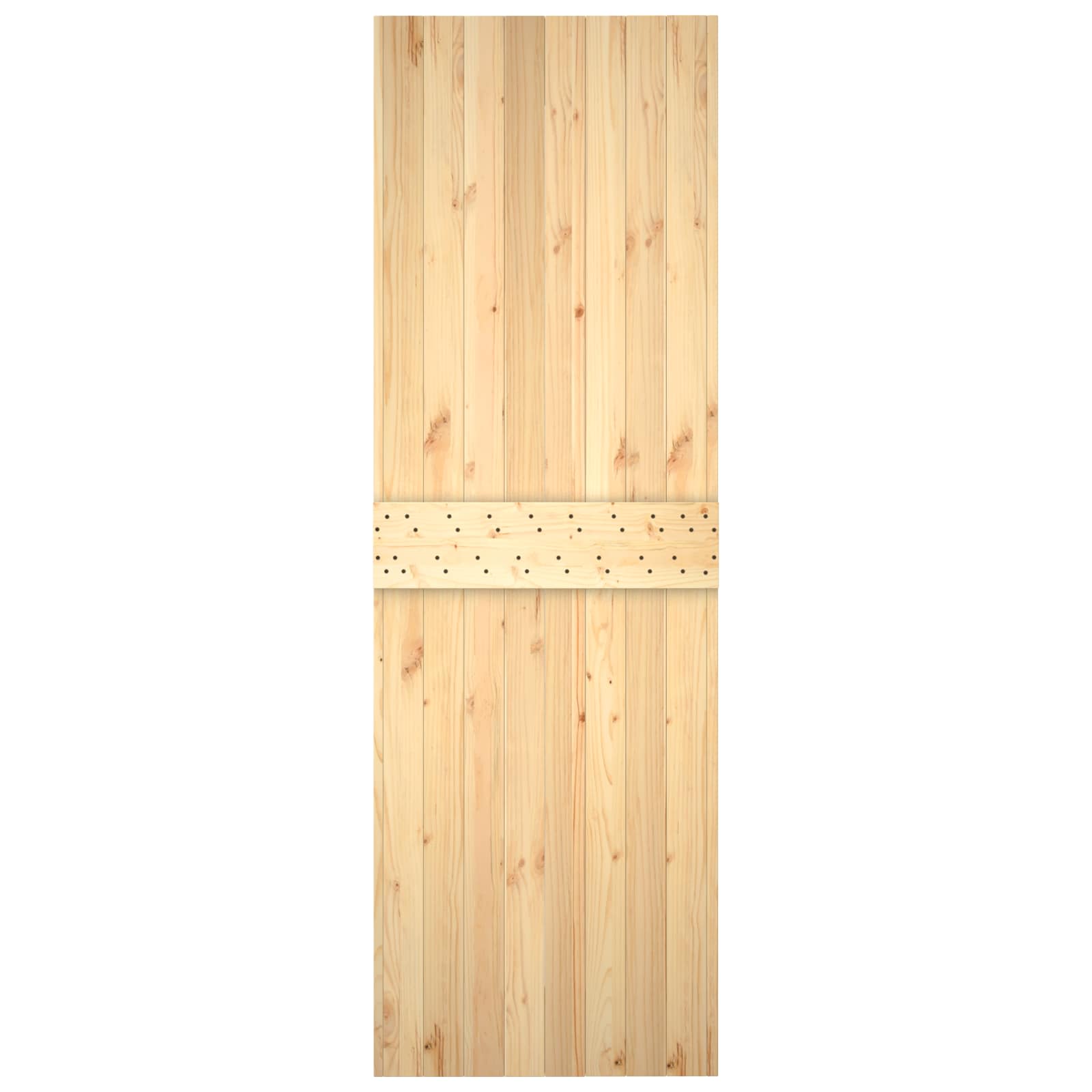 Συρόμενη Πόρτα Φυσικό και Λευκό 70 x 210 cm