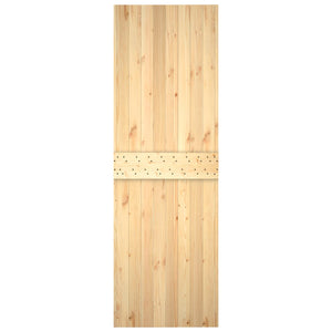 Συρόμενη Πόρτα Φυσικό και Λευκό 70 x 210 cm