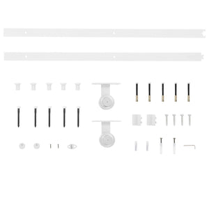 Συρόμενη Πόρτα Φυσικό και Λευκό 85 x 210 cm - Pakobazaar