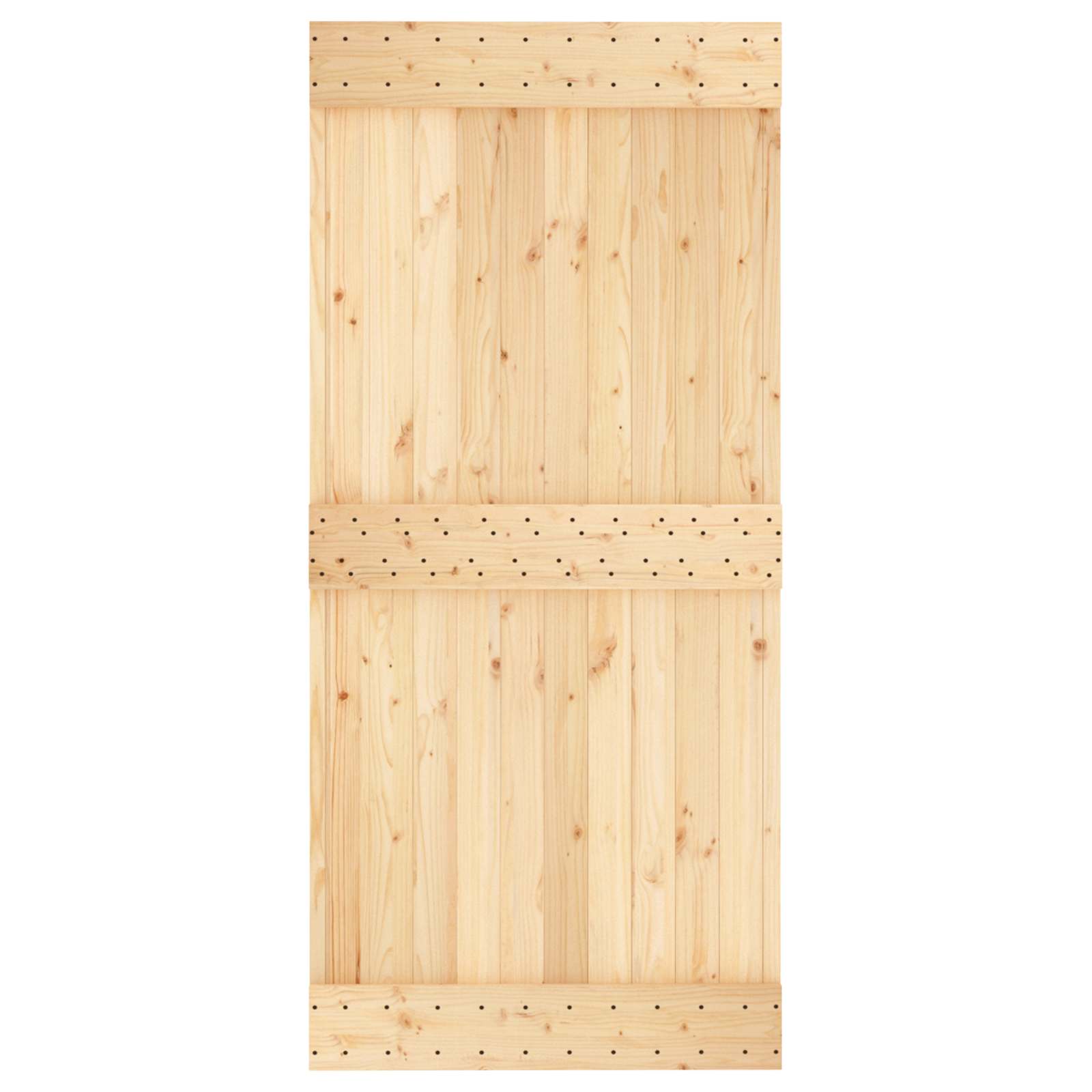 Συρόμενη Πόρτα Φυσικό και Λευκό 95 x 210 cm - Pakobazaar