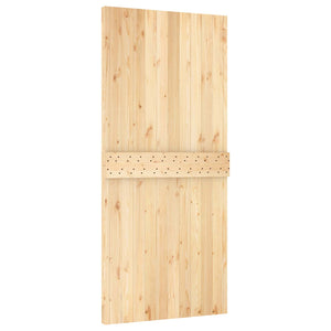 Συρόμενη Πόρτα Φυσικό και Λευκό 95 x 210 cm